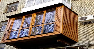 Внешняя отделка балкона Удомля цена от 1047 руб. м/2.